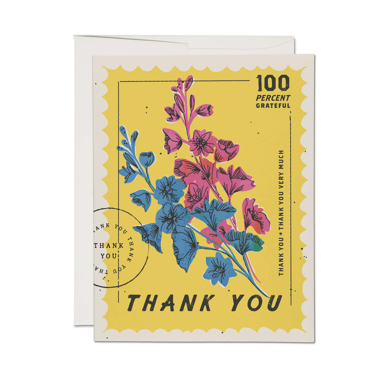 100 Percent Thank You Greeting Card : Single