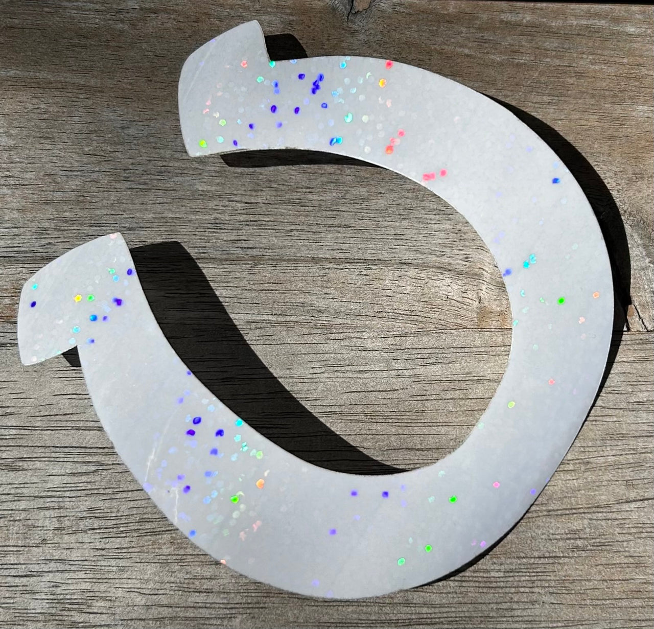 Flyby - Glitter Horseshoe - Sticker