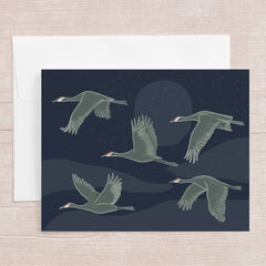 Jen Fox - Cranes Greeting Card