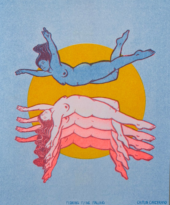 Caitlin Carcerano - Art - Floating Flying Falling' Framed