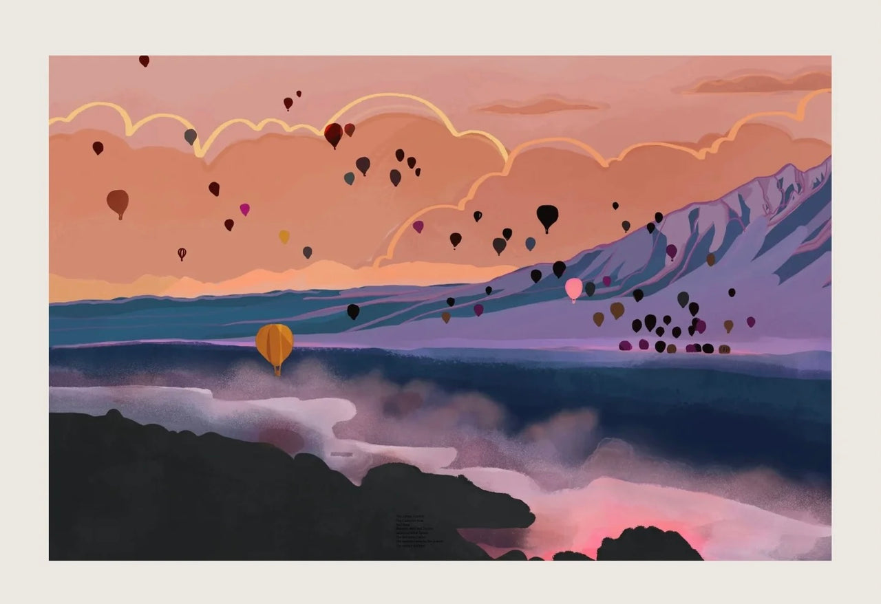 Fenn Fire Studio - Postcards - Balloon Fiesta by the Rio Grande