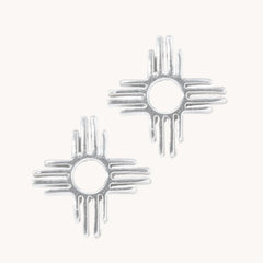 T. Skies - Silver Zia Studs