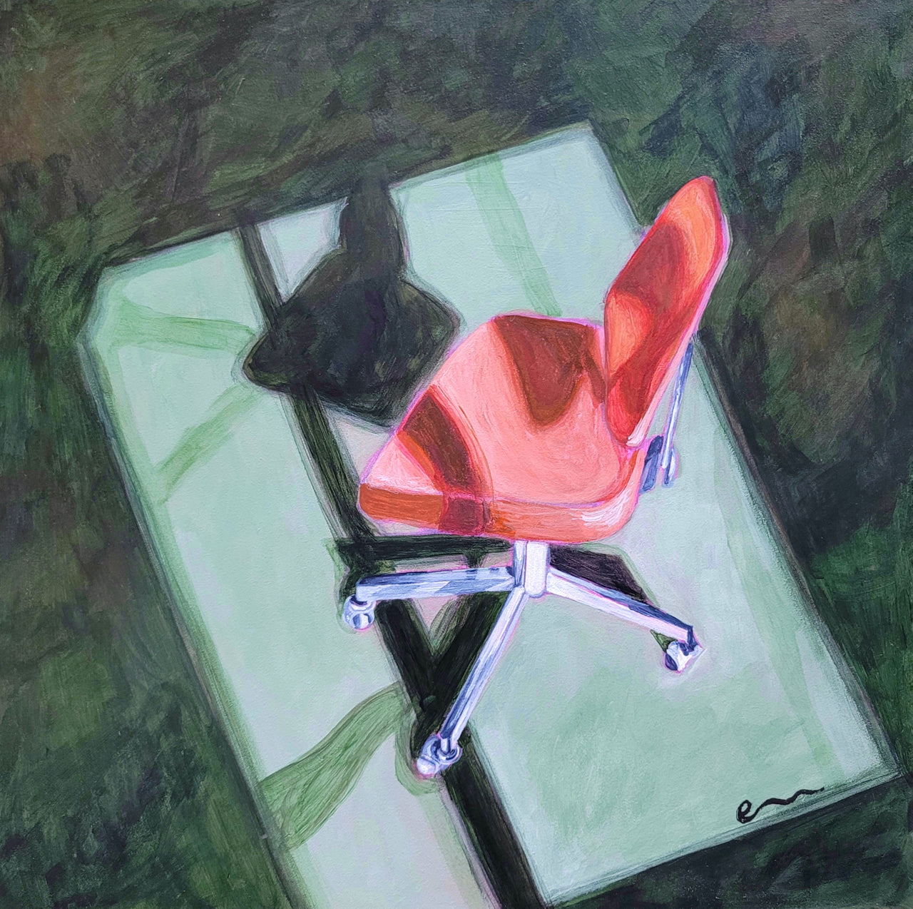 Emily Bharatiya - Original Artwork - No. 8 Chairs and Shadows Series