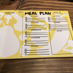 People I’ve Loved - Meal Plan Shopping list Notepad