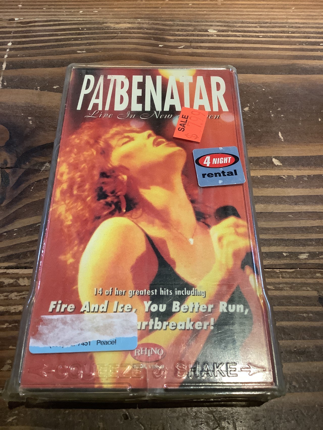 Vintage VHS - Pat Benatar Live in New Haven Rhino VHS