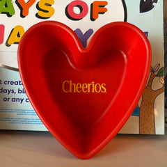 Apple Vintage - Home Decor - Vintage 2001 Cheerios Heart Bowl