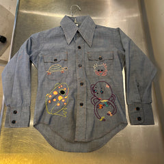 Apple Vintage - Apparel - Denim embroidered button down