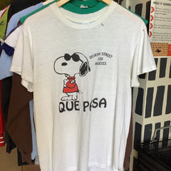 Flyby Provisions - Vintage Clothing - Vintage Snoopy Que Pasa tee