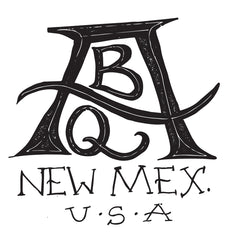 Albuquerque Signature Design Postcard - Black