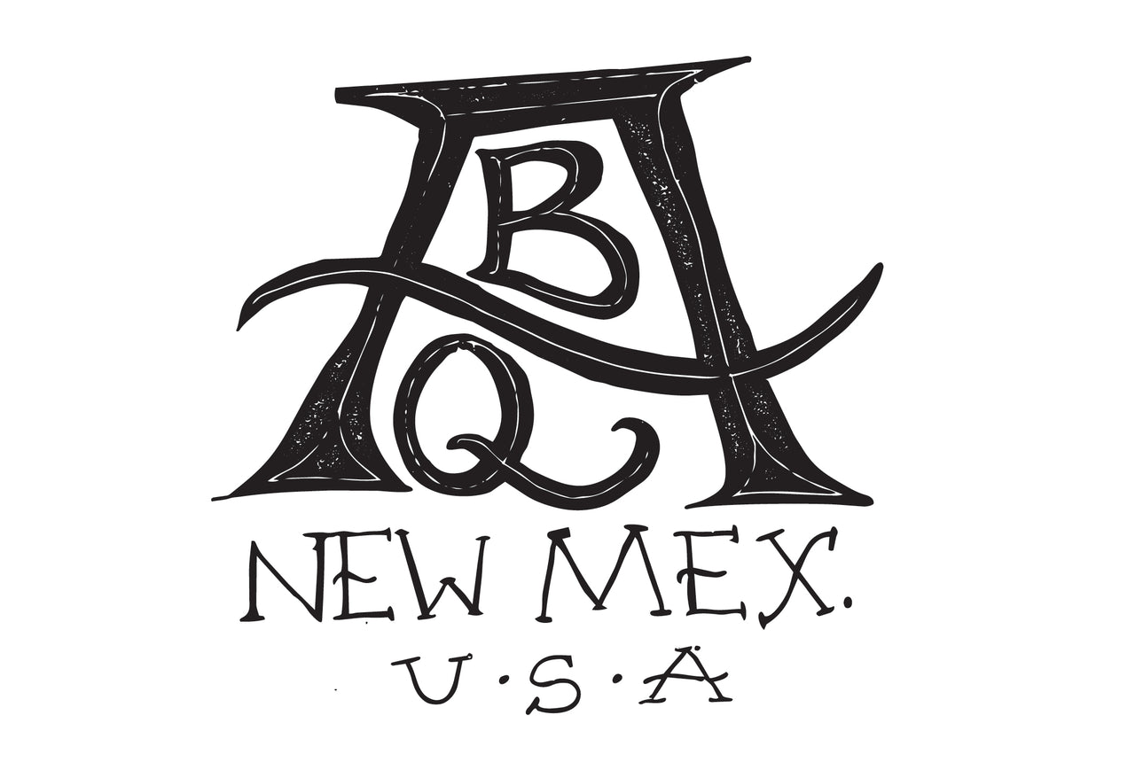 Albuquerque Signature Design Postcard - Black