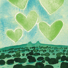 Magik Flowerz Hearts Postcard