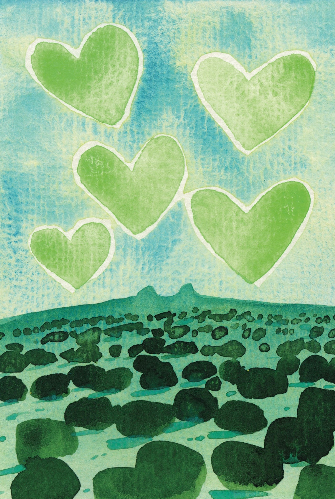 Magik Flowerz Hearts Postcard