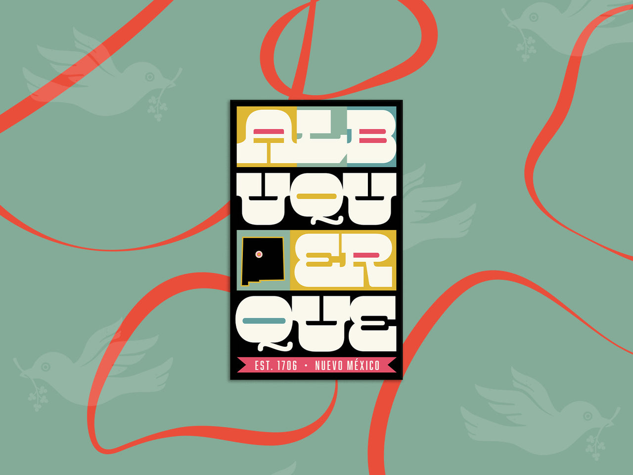 Albuquerque Collage Vinyl Sticker