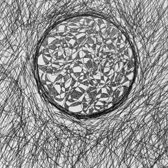 Arrive (Scribble Series) 6”x6”
