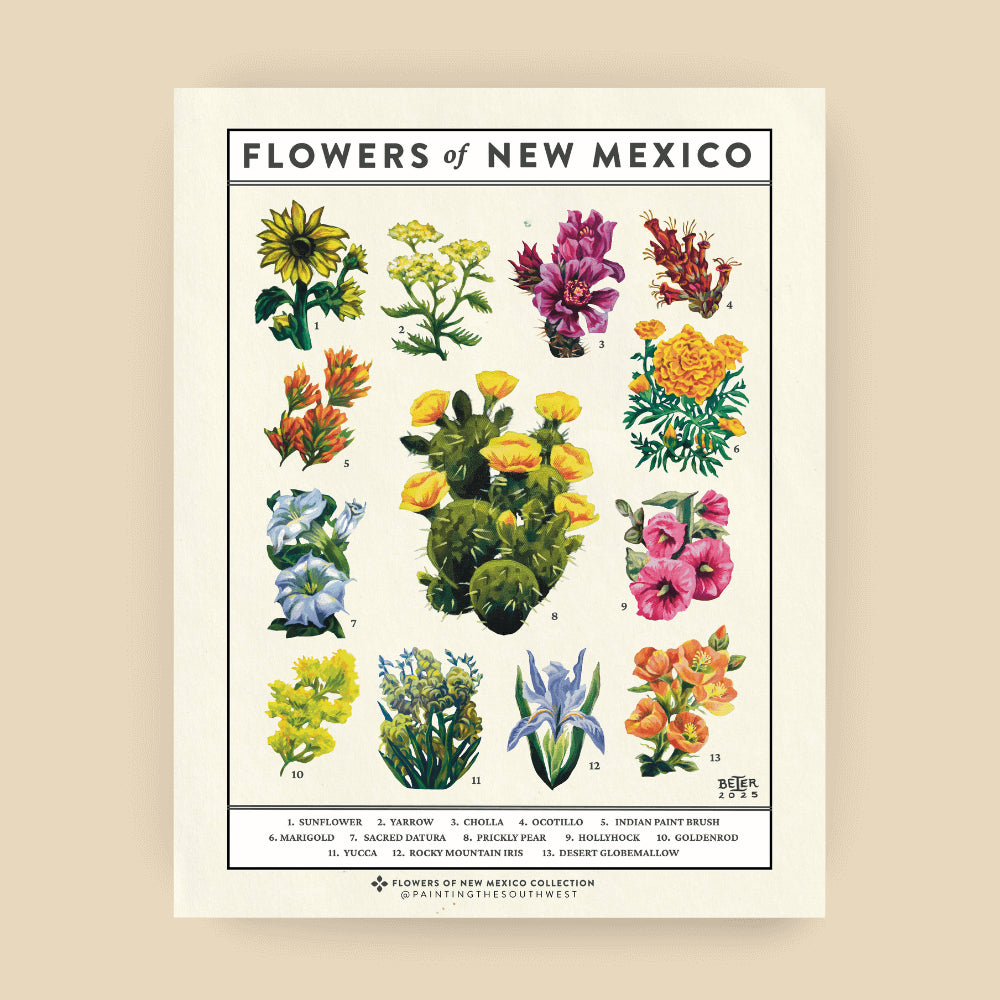 Elizabeth Beier - Art Print - Flowers of New Mexico