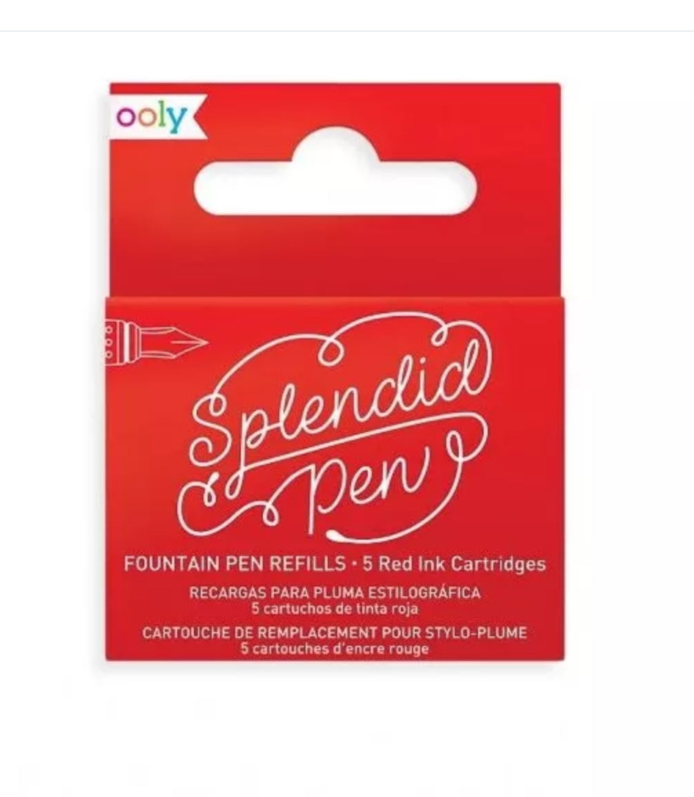 Ooly - Fountain Pen Ink Refill (Red)