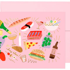 Carolyn Suzuki - Gastronomy Flat Notecard