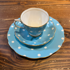 Flyby Vintage : Polka Dot Royal Albert Bone China Set