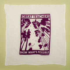 Kei & Molly - Tea Towel -  Teachers (Grape)