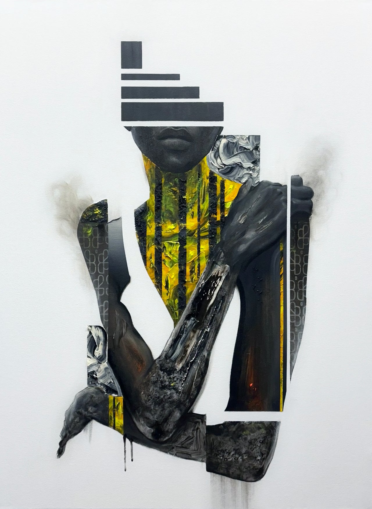 Adam Bustamante - Original Art “Held Together” 30”x40”