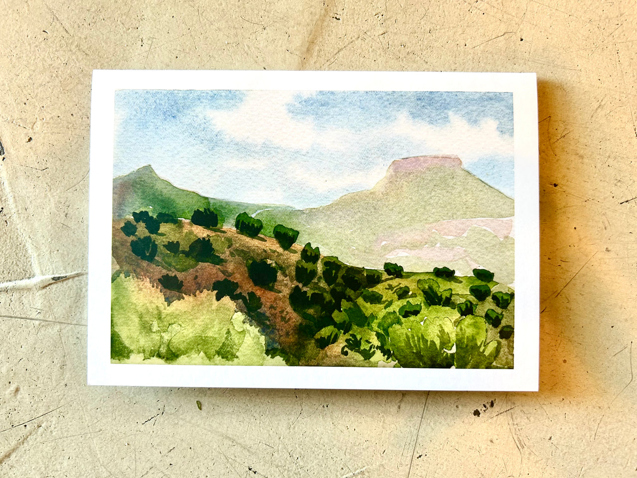 Sean Hudson - Greeting Card - desert