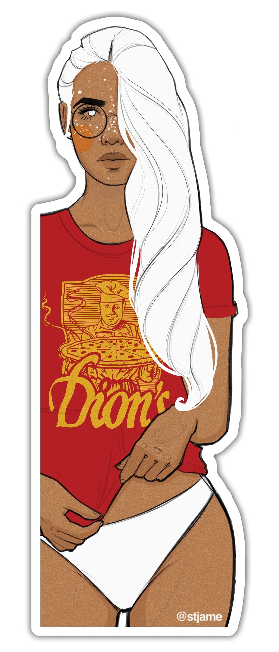 Saint Jame -  Pizza Party Holographic Sticker