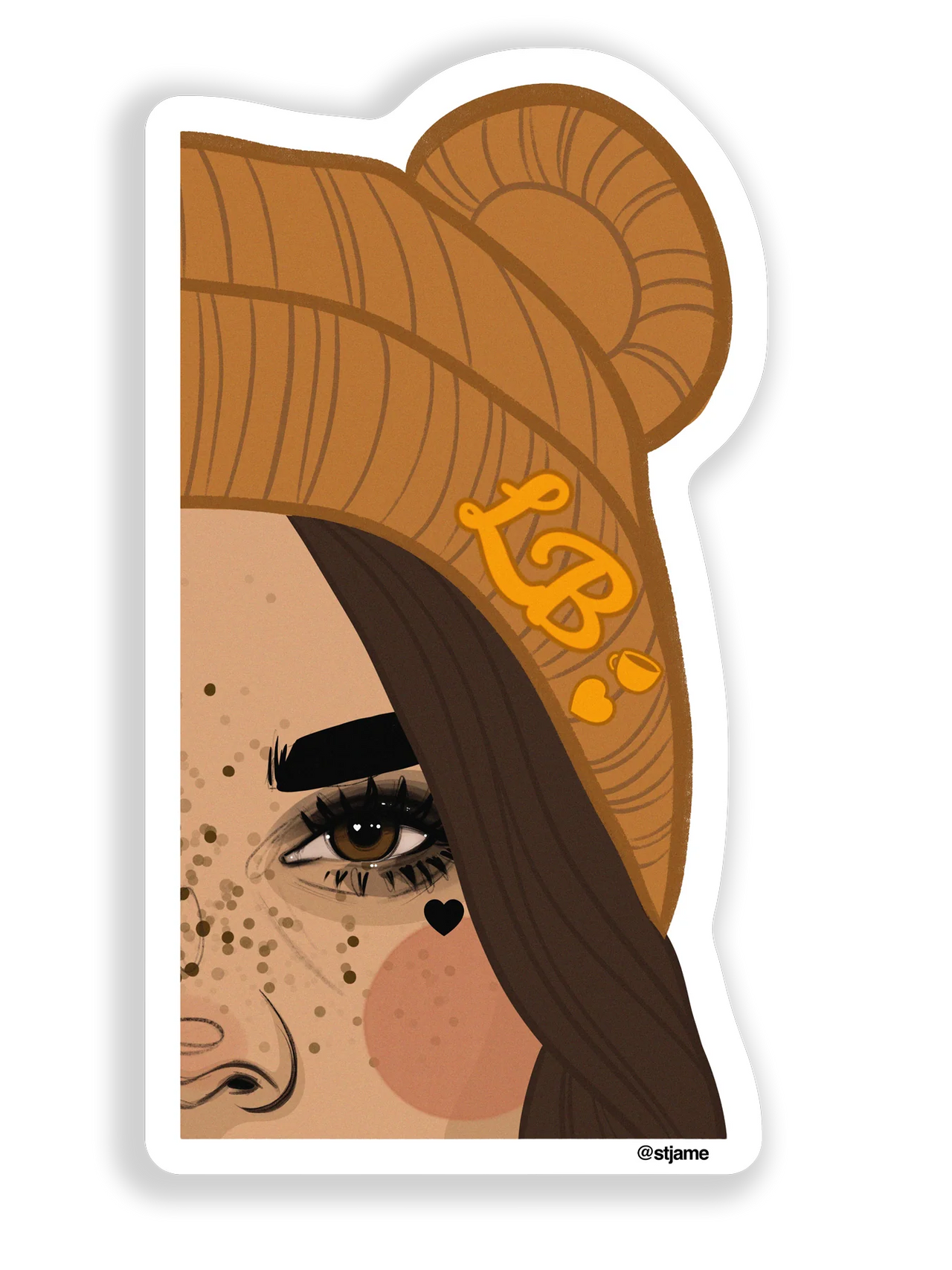 Saint Jame -  Beanie Holographic Sticker