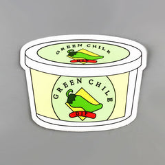 Metal - Green Chile Dip Sticker (Mini)