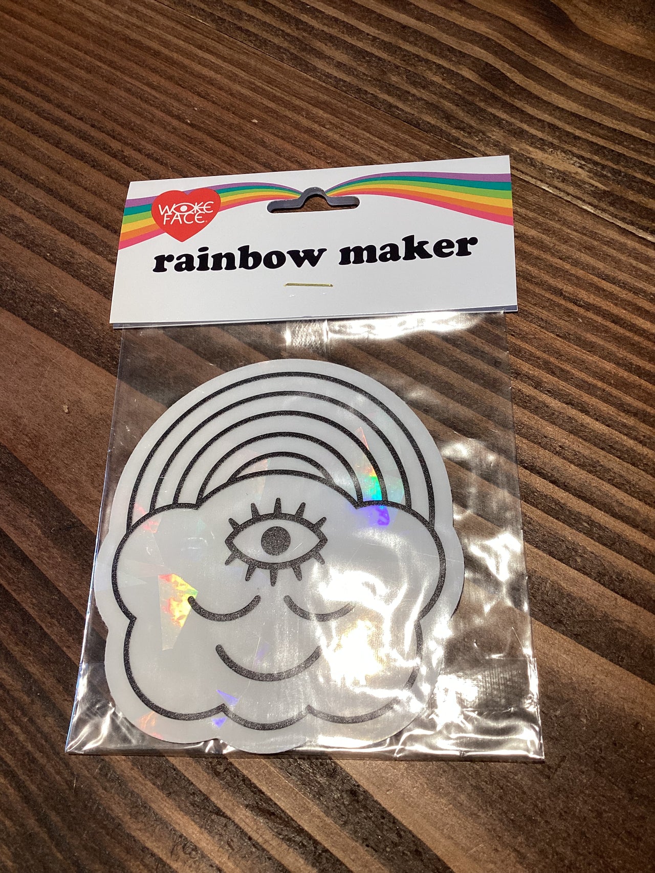 Wokeface - Rainbow Maker Sticker - Rainbow/Cloud
