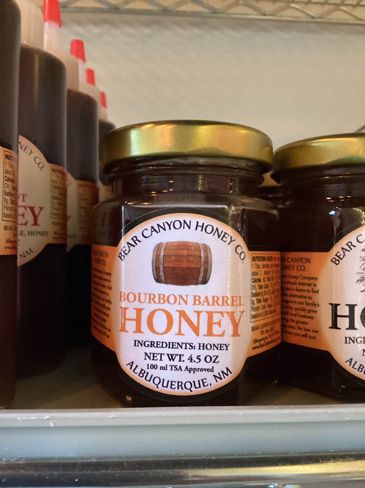 Bear Canyon - Bourbon Barrel Honey - 4.5 oz