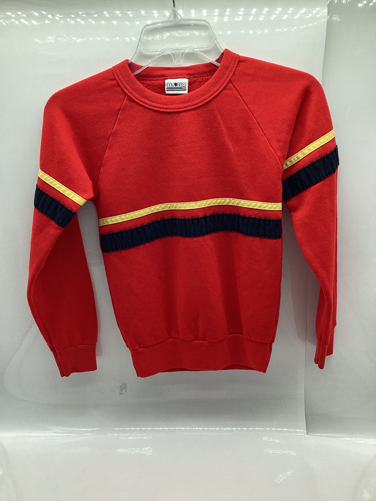 Apple Vintage - Apparel - Red Sweater w/ yellow and black stripes