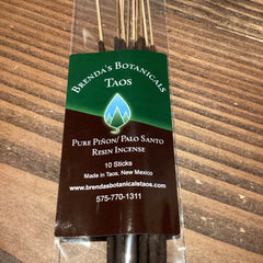 Brenda’s Botanicals - Resin Incense 10pk - Pinon & Palo Santo