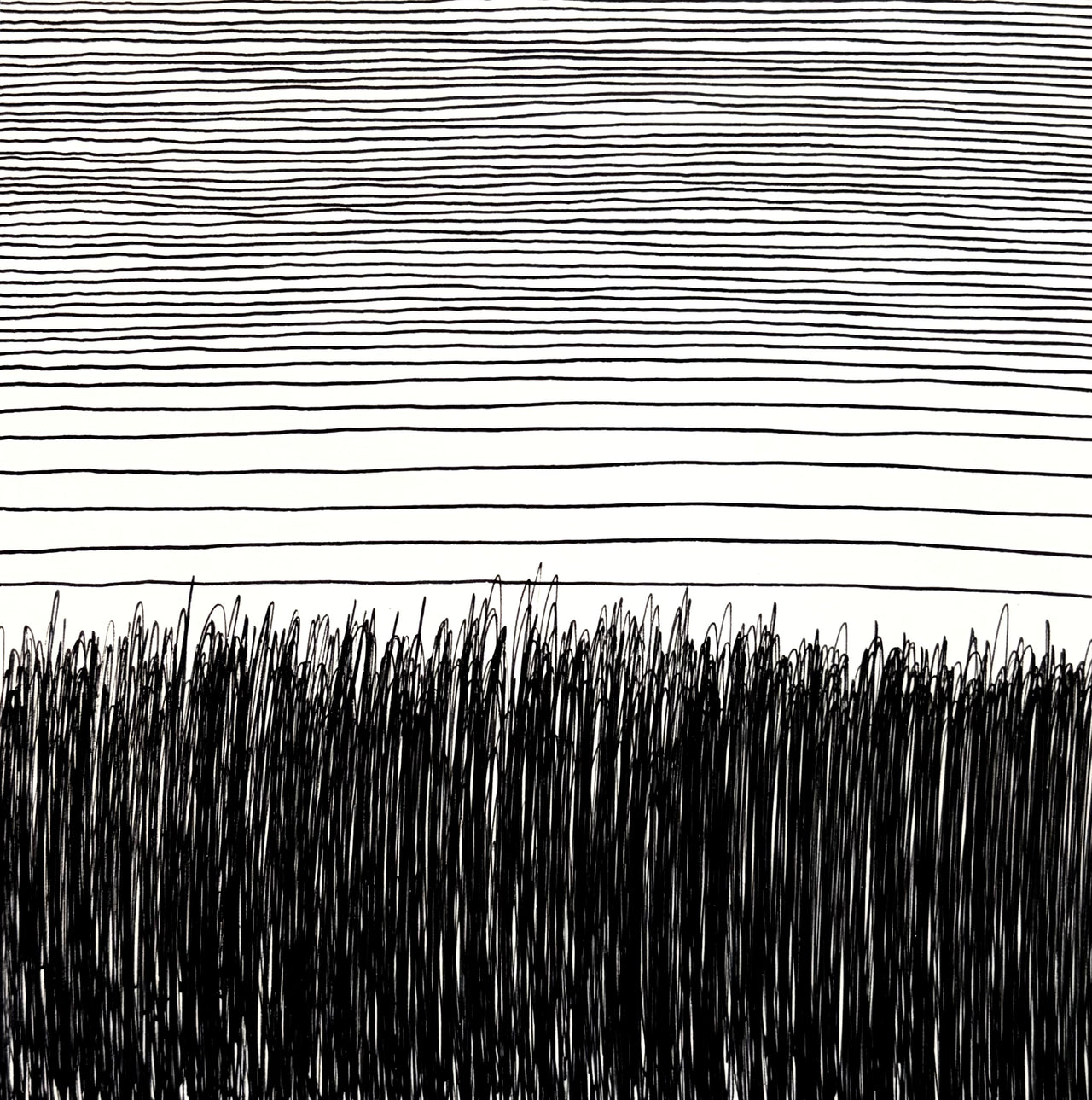 Linear (scribble series), 6 x 6"
