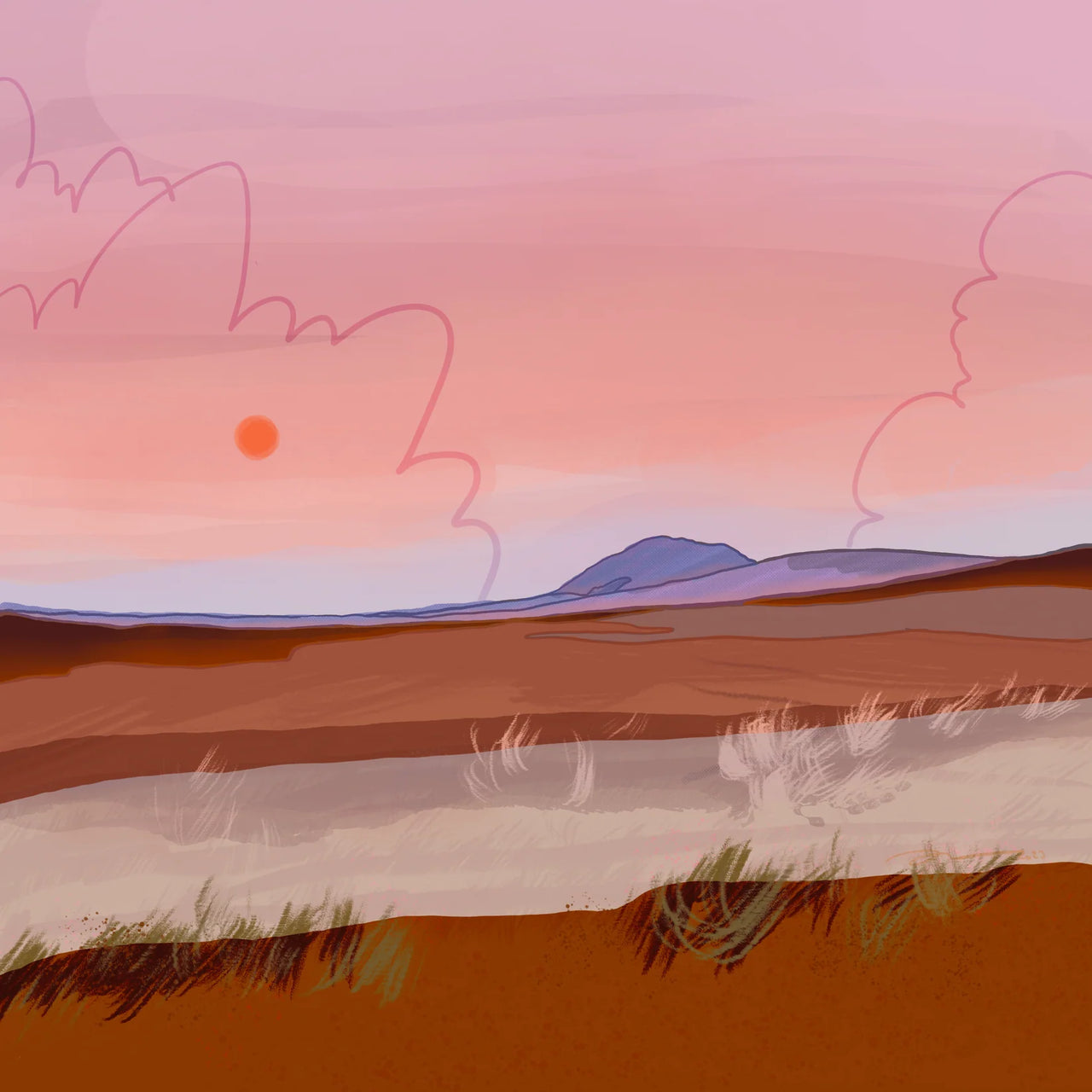 Fenn Fire Studio - Postcard - Between ABQ and Tucson
