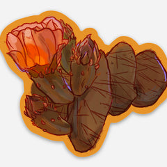 Fenn Fire Studio - Sticker - Orange Prickly Pear