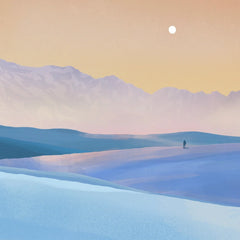 Fenn Fire Studio - Print 12”x18” - White Sands Mountains