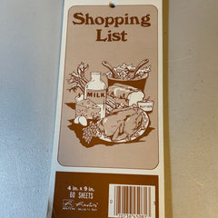Flyby - Vintage Shopping List Notebook