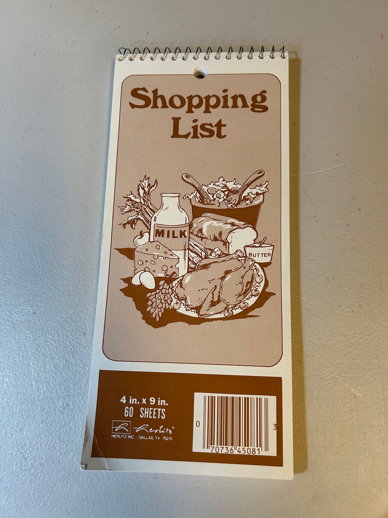 Flyby - Vintage Shopping List Notebook