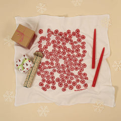 Kei & Molly - Tea Towel - Peppermint  (Red)