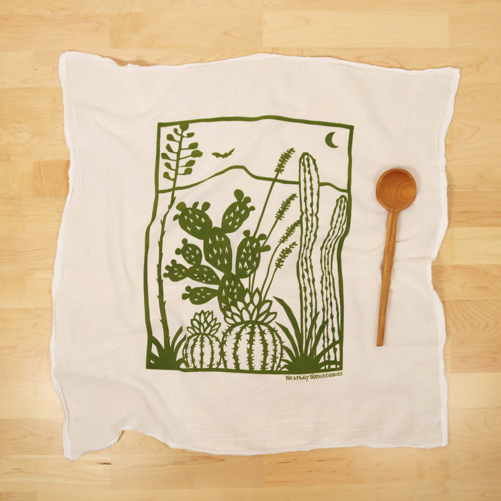 Kei & Molly Textiles - Tea Towel - Cacti