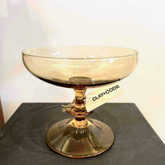 Clay + Coda- Item #123- Amber Pedestal