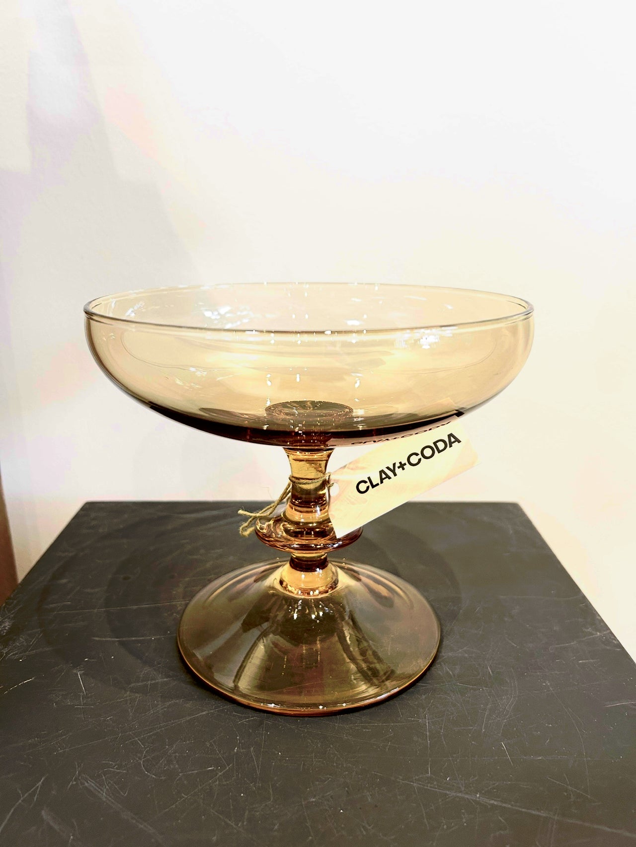 Clay + Coda- Item #123- Amber Pedestal