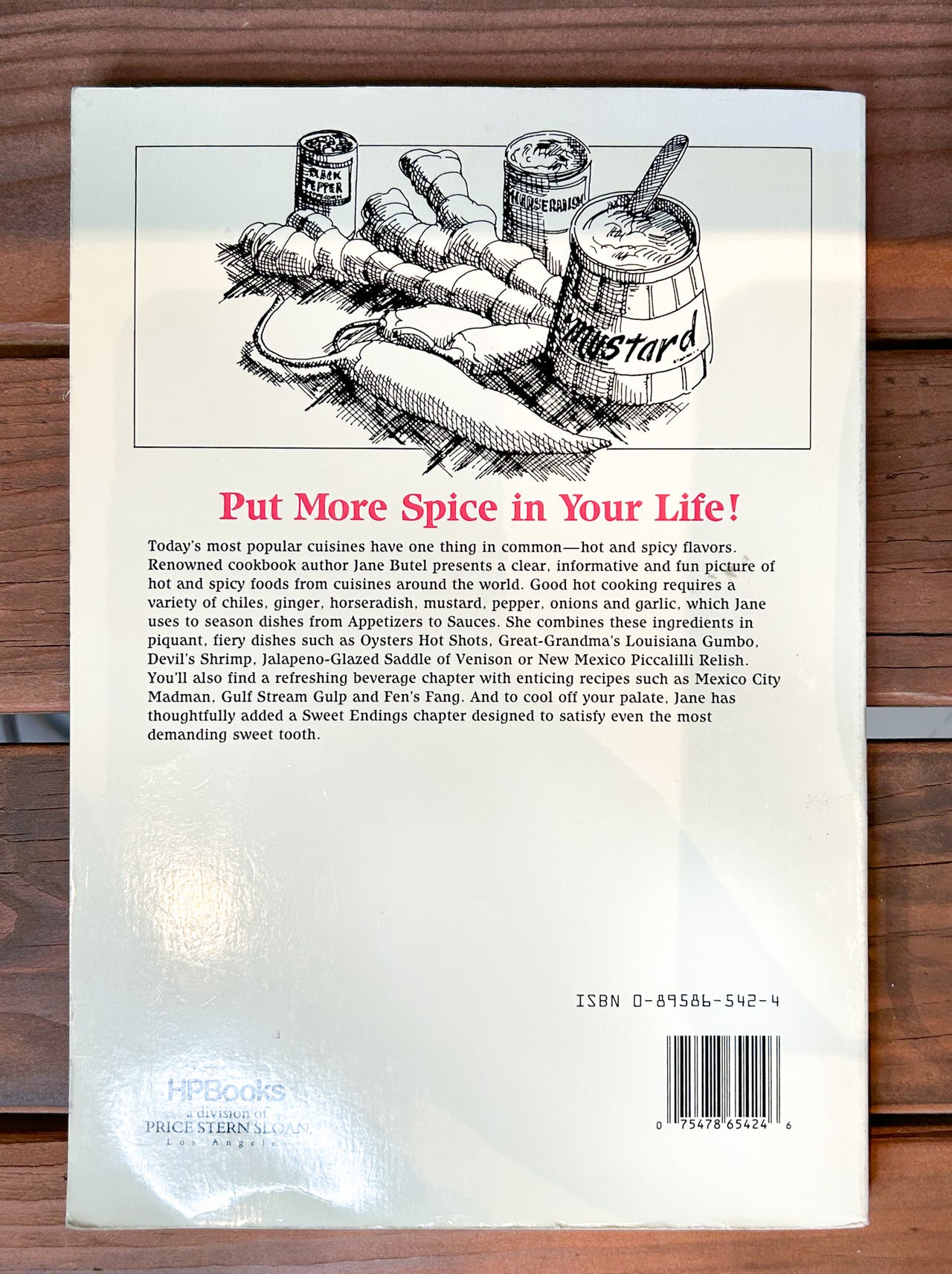 Flyby - Vintage book - "Hotter Than Hell - Hot & Spicy Dishes from Around the World", (Jane Butel)