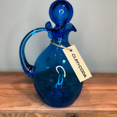Clay + Coda - Vintage Mid-Century-Modern Blue Pitcher (128)