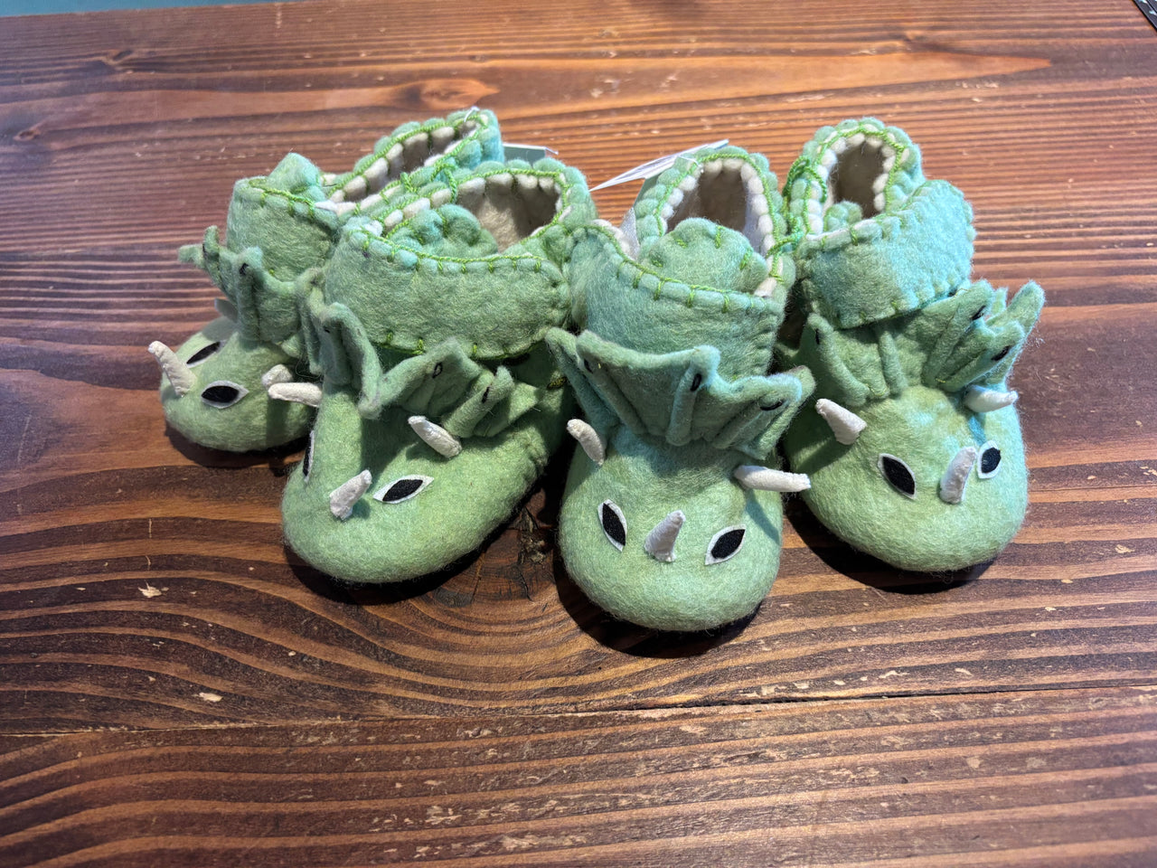 Silk Road Bazaar - Triceratops Toddler Booties