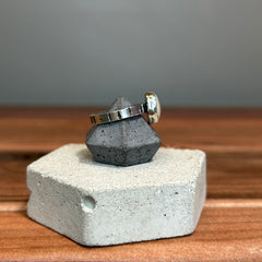 One Seed Design -Stone Mountain Ribbon Turquoise Sterling Silver Ring - FB007