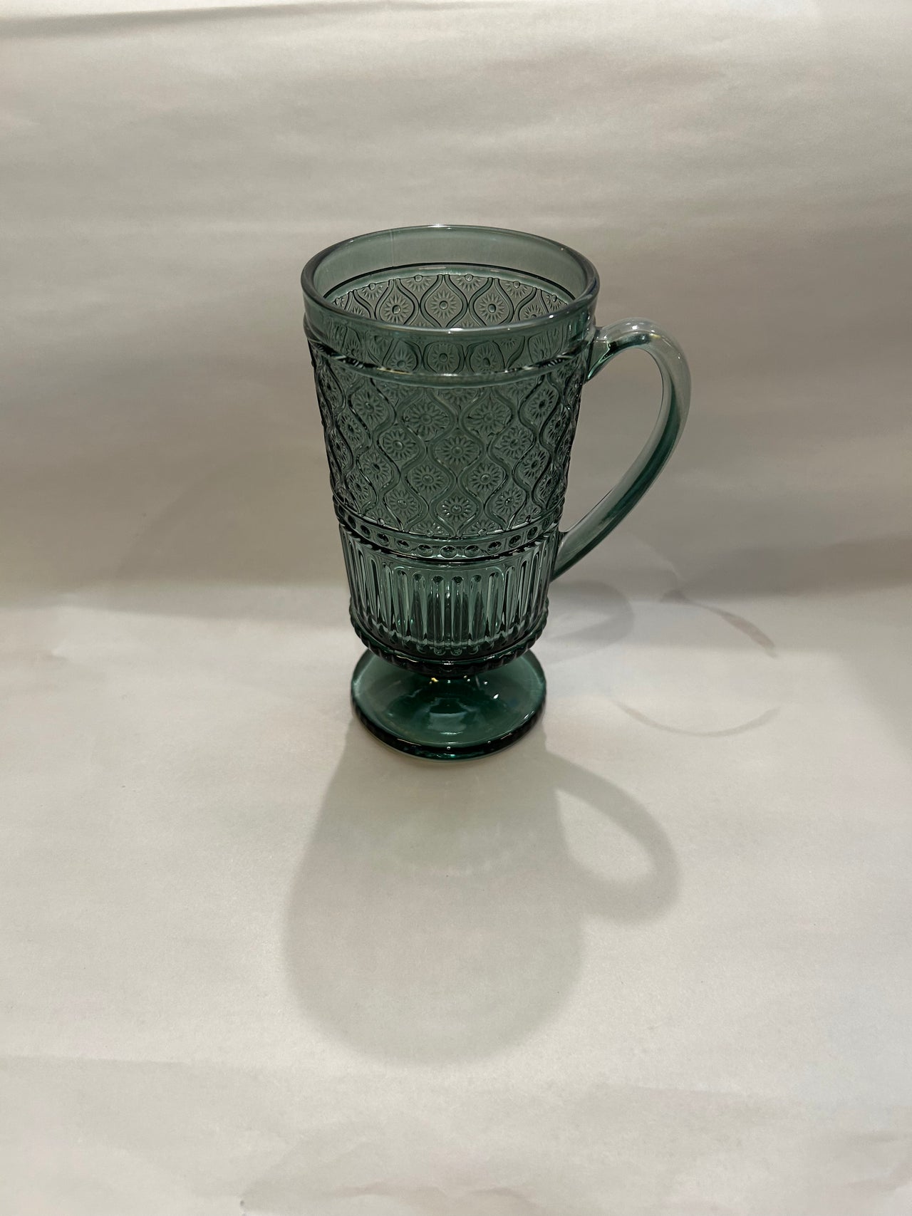 Flyby - Vintage Glassware - Green Toddy Glass