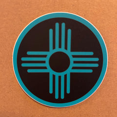 Metal the Brand - Sticker - Zia (Black & Turquoise)