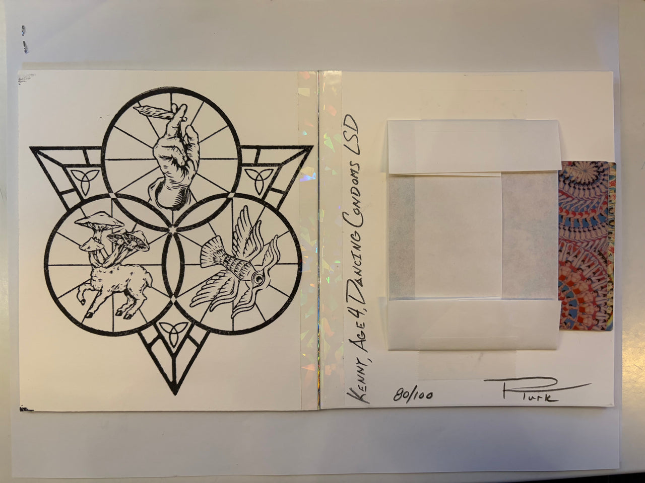 Patrick Turk - Holographic Sticker Portfolio - "Kenny, Age 4"