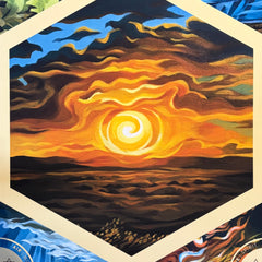 Elizabeth Beier - Painting the Southwest - Elements of the SouthWest Print - Large